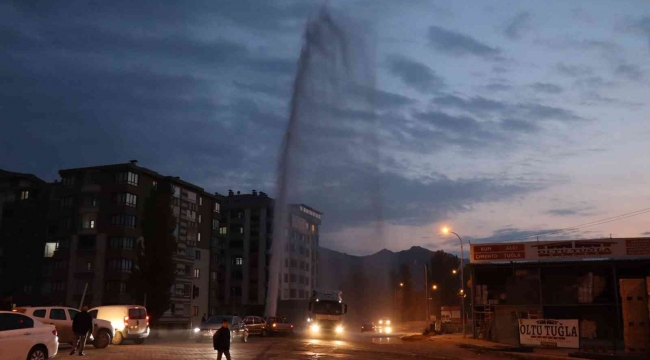 Doğal gaz boru hattının havasını tazyikli su ile aldılar