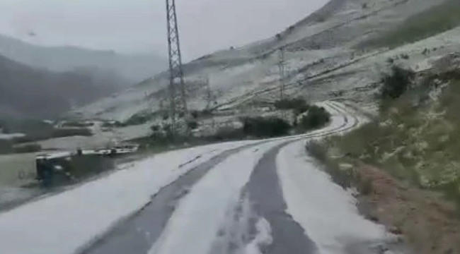 Erzurum'da sağanak ve dolu etkili oldu